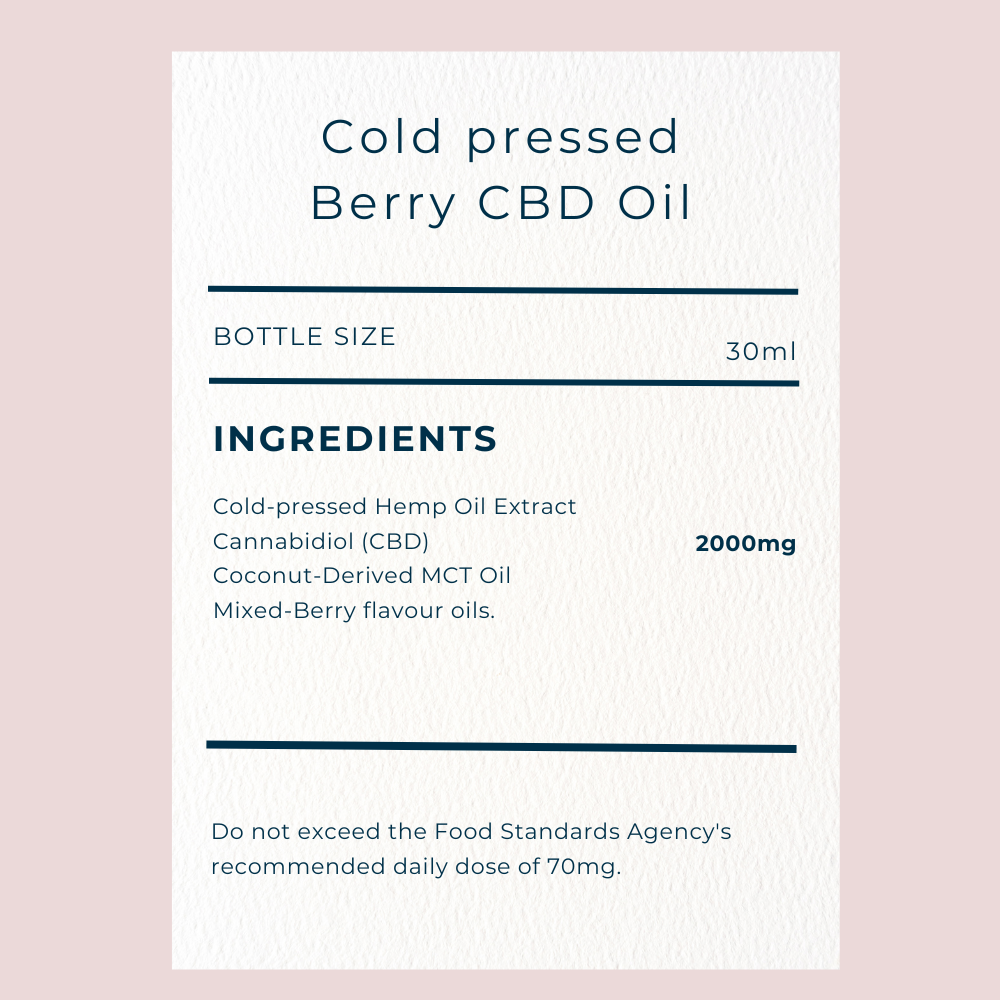Cold Pressed VEE Oil Berry 2000mg