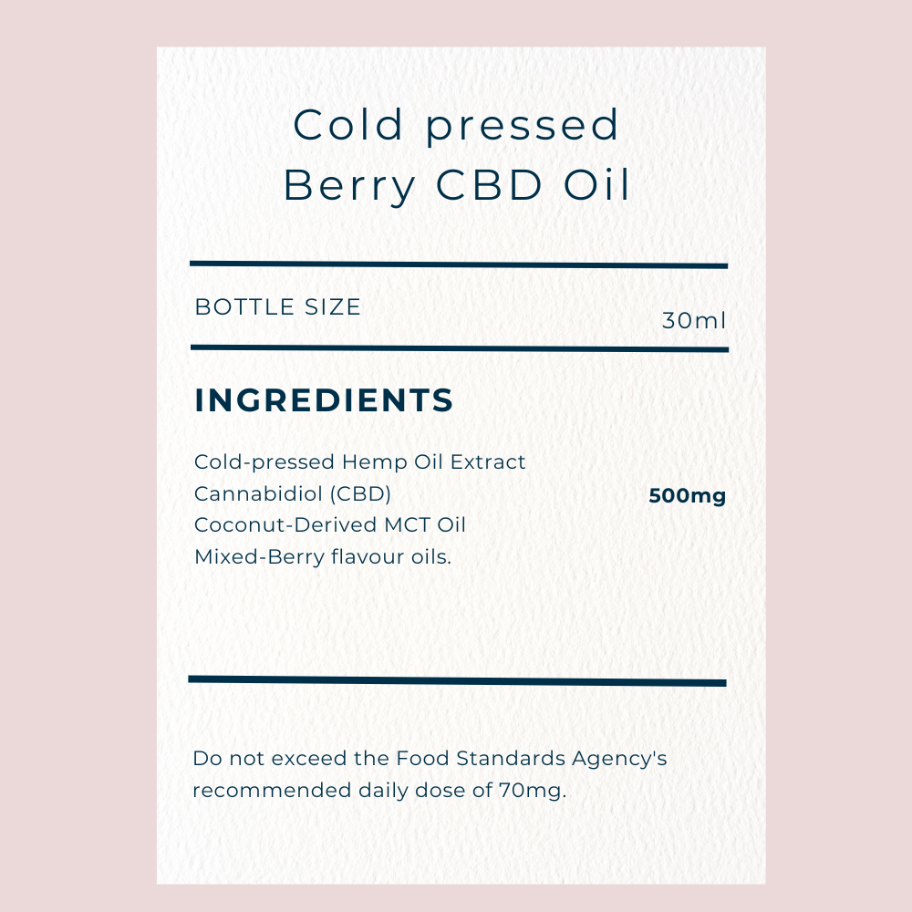 Cold Pressed VEE Oil Berry 500mg